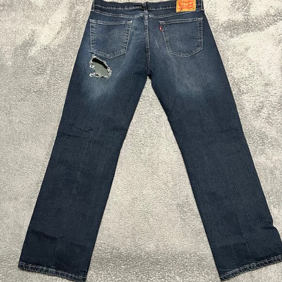 Levis 559 Denim Jeans Men 34 x30 (36x30) Relaxed Straight Blue Denim Pants * - Picture 4 of 12